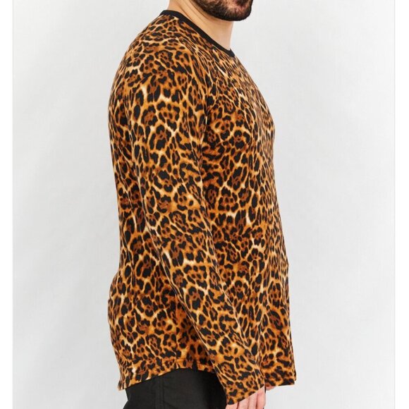 Natori Animal Print Long Sleeve T-Shirt M - Picture 2 of 11